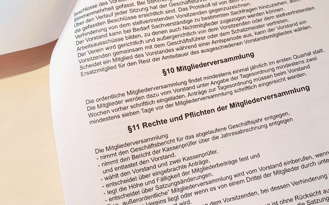 Jahreshauptversammlung 2023 mit Vorstandswahlen
