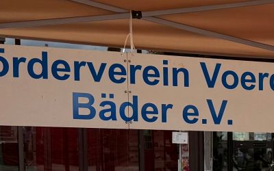 Lions Club Voerde hat uns am Stadt- / Vereinsfest mit großem Scheck besucht.
